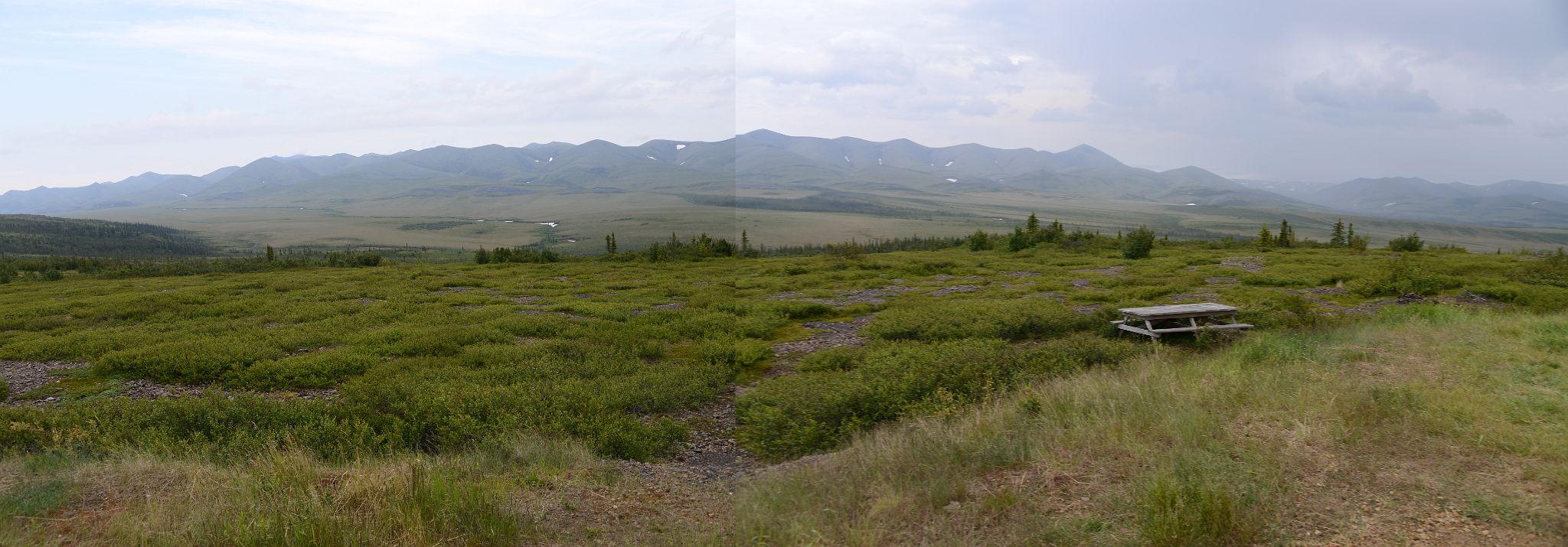 25D Richardson Mountains From The Arctic Circle Sign Next To Dempster Highway In Yukon On Day Trip From Inuvik